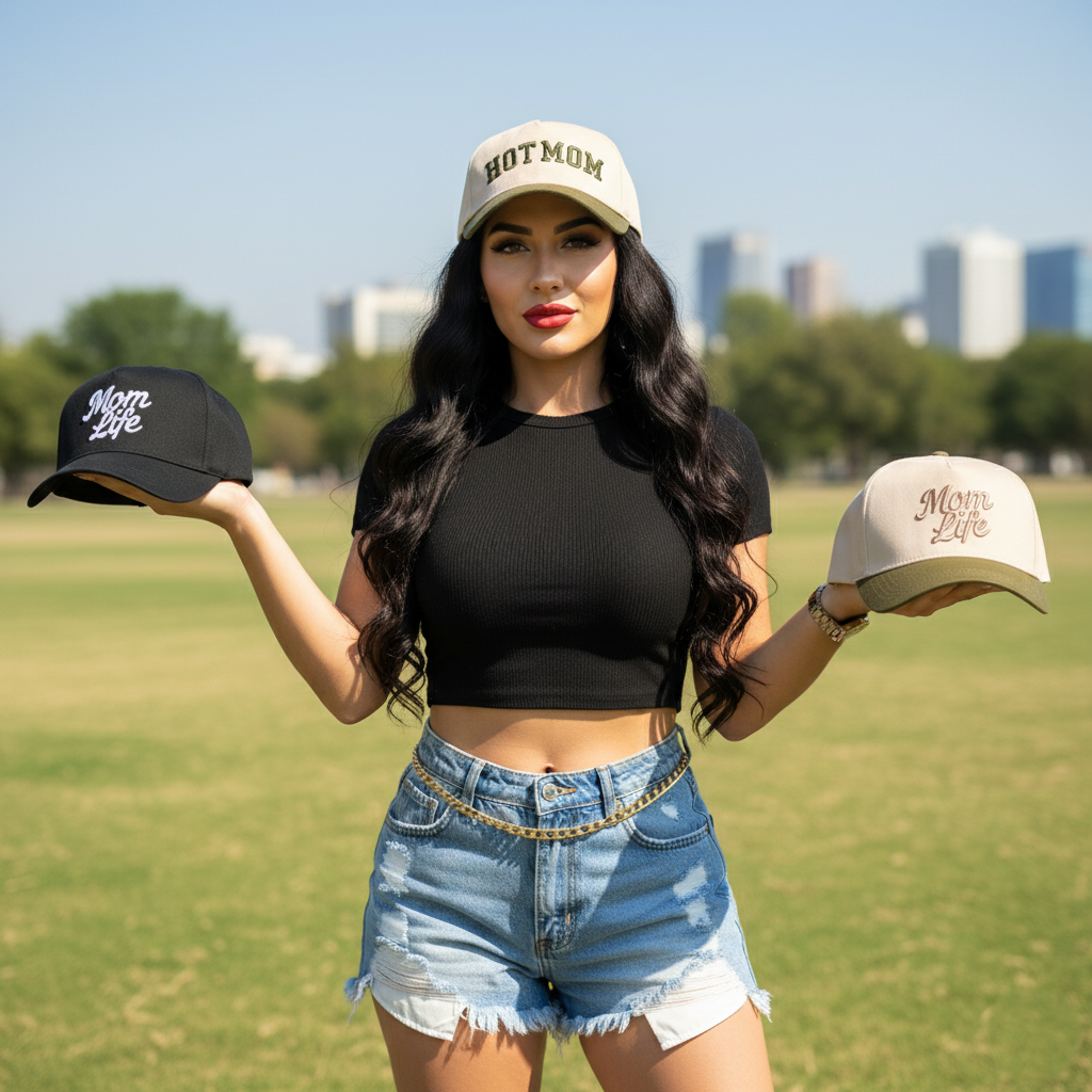 Hot Mom - Beige & Olive