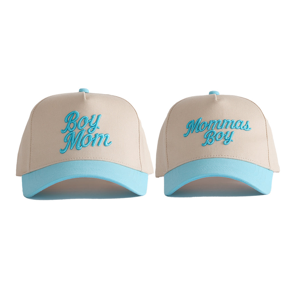 Boy Mom & Mammas Boy Set - Beige & Baby Blue