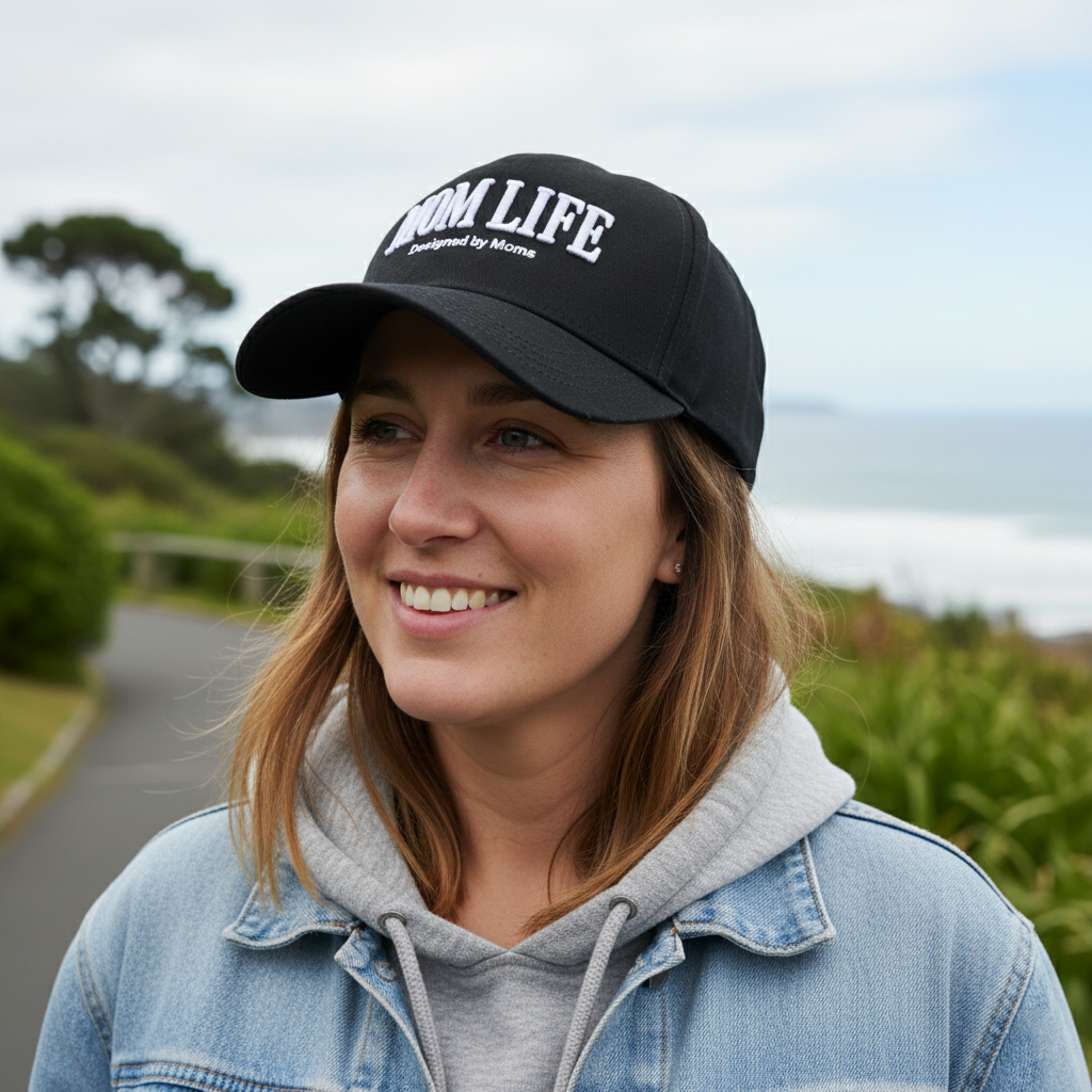 Mom Life Straight - Black